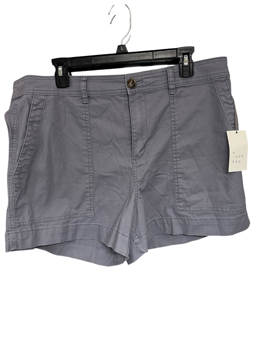A New Day Women's Lavender Utility Cotton Shorts